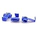 ZYAMY 100PCS Scotch Lock Quick Splice Wire Terminals Cold Pressed Insulated Snap Lock Electric Wire Crimp Connectors Cable Joiner Blue for AWG 16-14