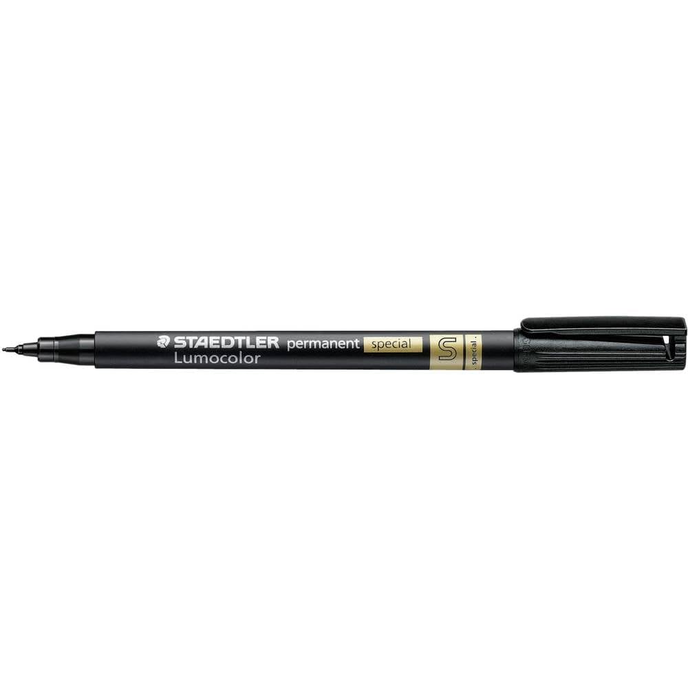 Staedtler Lumocolor 319 S-9 Fineliner Pen Universal Pen Permanent Special Black 0.4 mm Pack of 5