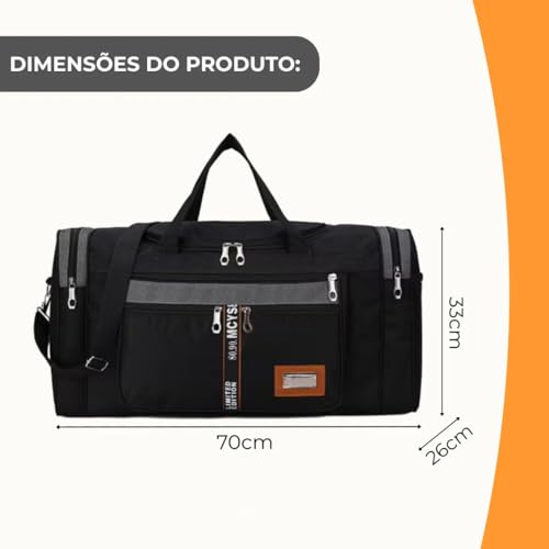Bolsa De Mão Masculina Super Grande E Reforçada 70 * 26 * 33cm