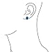 Bling Jewelry Oval Inlay Color Clip On Earrings