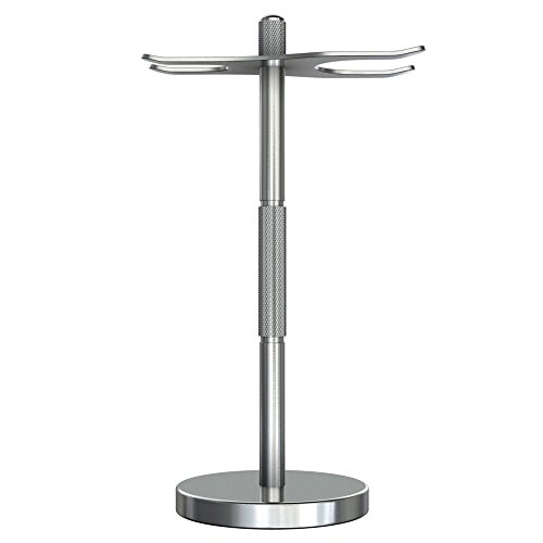 Orpheus Stainless Steel Stand for Shaving Brush and Safety Razor - Thumbnail 2