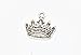 Yansanido Pack of 50 Alloy Crown Shape 15x18mm Charms Pendants for Making Bracelet and Necklace or Zipper pendant cellphone pendant (Crown 50pcs silver)