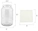 Cornucopia Brands 1-Gallon Glass Kombucha Jars w/Cotton Cloth Covers & Plastic Lids for Storage after Brewing (2-Pack)