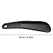 Mayitr Plastic Shoe Horn Simple Flexible Sturdy Slip Black 2pcs
