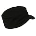 Big Size Cotton Fitted Military Cap - Black (For Big Head)