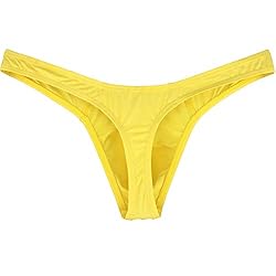 IKINGSKY Men's Silky Thong Sexy T-Back Mens