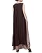 ZANZEA Ladies Cotton Linen A-line Split Hem Baggy Long Maxi Dress (12, Coffee with Scarf)