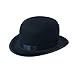 luyaoyao Adults Unisex Black Derby Bowler Felt Hat