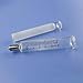 10ml Glass Syringe Luer Lock Metal Head Reusable Corrosion Resistant Acid and Alkaline