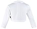 Lilax Baby Girls' Knit Long Sleeve One Button Closure Bolero Shrug 3-6 Months White