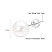 14K White Gold Freshwater Cultured Round Pearl Stud Earrings (6mm)