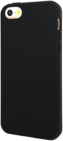 Tepise Case by Danbey for iPhone SE / 5s / 5, Matte Surface, Flexible Rubbery TPU Slim Cover (Matte-Black)