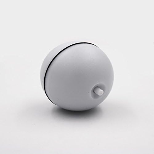 Kamidi Funny Pet Cat Dog Teaser Exercise LED Light Magic Ball Automatic Interactive Toy (White)