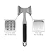 KitchenAid Textured Aluminum Meat Tenderizer, 9.5-Inch, Black, Standard
