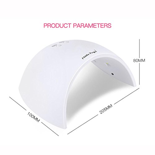 27W USB LED UV Nail Gel Curing Lamp Light Nail Polish Dryer Nail Art Machine for Fingernail Toenail - Thumbnail 5