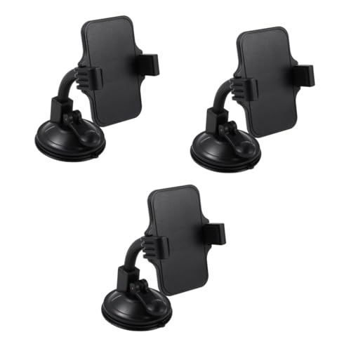 OSALADI 3pcs Car Phone Holder Windshield Mount Rotating Cell Phone Holder Hands Navigation Rack
