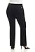Rekucci Curvy Woman Ease into Comfort Barely Bootcut Plus Size Pant (24W, Black)