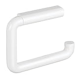 InterDesign Wall Mount Toilet Paper Holder for Bathroom - White (Kitchen)