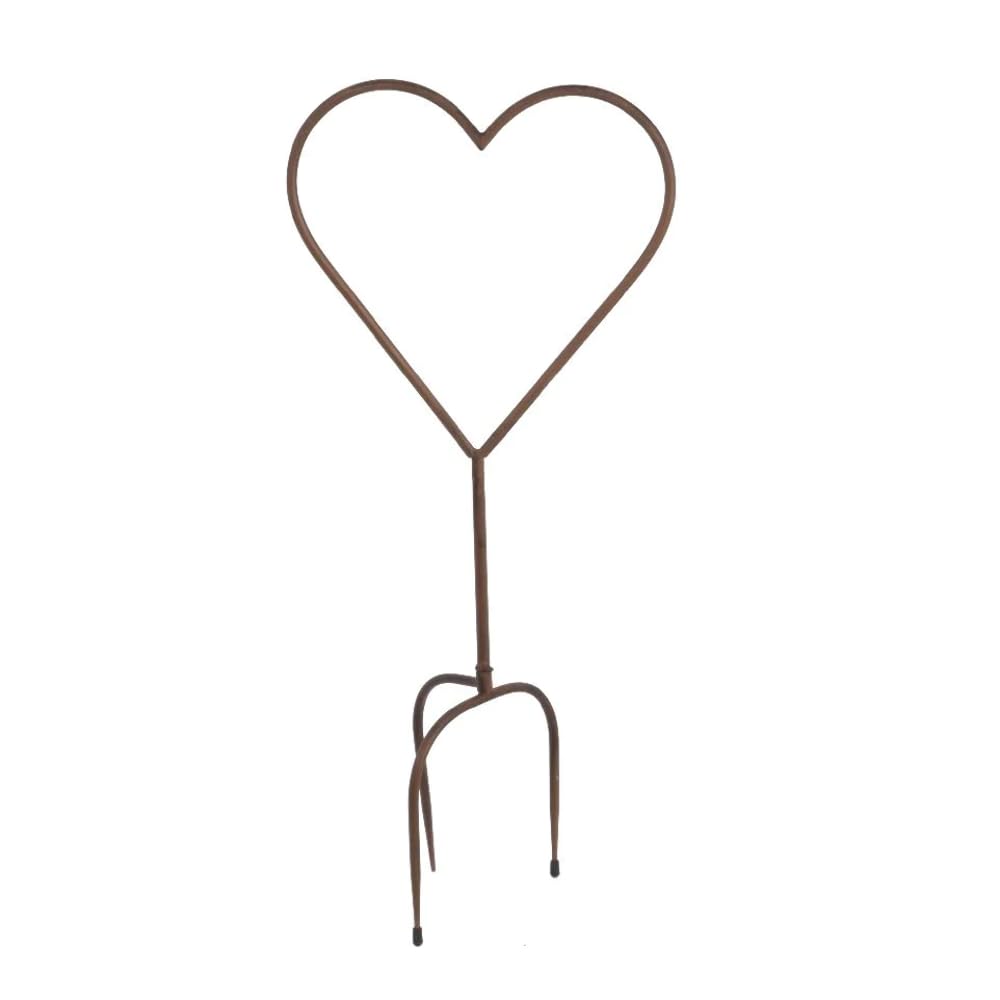 Small Rustic Metal Garden Heart Stake
