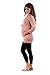 Women’s Side Ruched Maternity Tunic Top by Rags and Couture - Made in USA