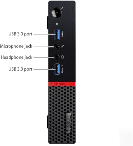 Lenovo ThinkCentre M700 Mini Desktop PC, Intel Core i5-6500, 8GB RAM, 256GB SSD, US Keyboard, WiFi, Bluetooth, Windows 11 Pro (Renewed)