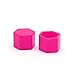 uxcell 20Pcs 19mm Pink Luminous Car Wheel Lug Nut Bolt Hub Screw Cover Protective Cap