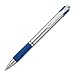 Paper Mate Design Retractable Medium Stainless Steel Point Pen, Blue