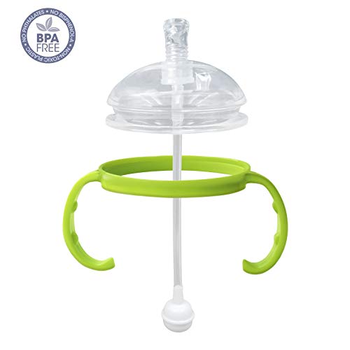 Straw Sippy Cup Transitional Nipple Kit for Comotomo Baby Bottles, 5 oz and 8 oz - Thumbnail 6