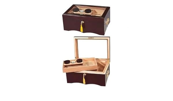 Amazon Com Tsc Governor Glasstop 150 Cigar Humidor W Free