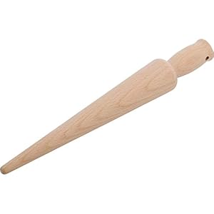 Westmark Wafel- en ijshoornvorm, lengte: 28 cm, onbehandeld beukenhout, lichtbruin, 30052270