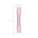 Pixnor Butt Connectors,Heat Shrink,15-24 AWG Crimp And Seal,100-Pack(Pink)