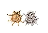 16g 16-gauge Fashion Body Jewelry Beautiful Cute Cool Cartilage Tragus Fire Phoenix Orange Sun Design Shaped Flower Ear Studs Earring Piercing For Women Teens Girls Men-PM