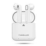 Wireless Earbuds, Cshidworld Bluetooth Headphones V4.2 True Mini In-Ear Headset Stereo Sports Earphone Sweatproof with Charging Box Noise Cancelling for iPhone X 8 8plus 7 7plus 6S Samsung (White)