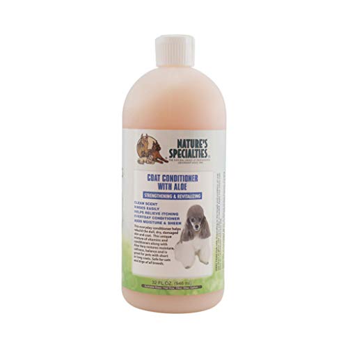 Nature’s Specialties Dog Coat Conditioner with Aloe for Pets, Natural