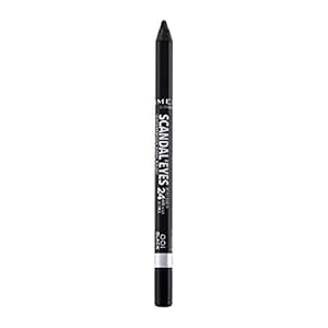 Rimmel Scandaleyes Waterproof Gel Eye Liner Pencil, Black 001