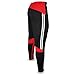 Shinestone Sport Pants, Men Athlete Sports Jogger Training Track Fitness Casual Pants Trousers with Zippered Pockets