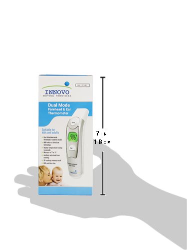 Innovo Medical Forehead and Ear Thermometer - Digital Temperature and Fever Health Alert for Children and Adults - CE and FDA Cleared (2018 Software Upgrade) - Thumbnail 7