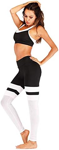 ROSUN Women's 2 Piece Workout Sets High Waisted Yoga Leggings Suits with Sports Bra Stretch Clothing Gym Sets
