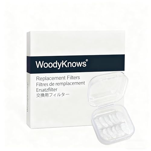 Replacement Filters of WoodyKnows Super-Defense Nasal Filters (Narrow, XL, 24 Pack)