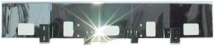 Freightliner Classic CL2210-15 Century Class Chrome Steel Bumper w/ Fog Light, Tow Hitch, & Step Holes. 14" Tall