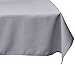 LinenTablecloth 60 x 126-Inch Rectangular Polyester Tablecloth Silver