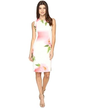 Calvin Klein Womens Blurred Floral Print Dress CD7MD923
