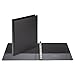 Samsill 0.5 Inch 3 Ring Binders, Made in USA, Economy Round Ring, Clear View Cover, 100 Sheet Capacity - for School, Home, Office - Black, 12 Pack