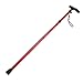 Tinksky Non-slip Adjustable Height Aluminum Alloy Folding Walking Stick Cane Travel Crutch Alpenstock (Red)