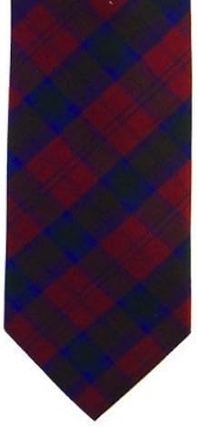 100% Shatung Silk Lindsay Tartan Tie