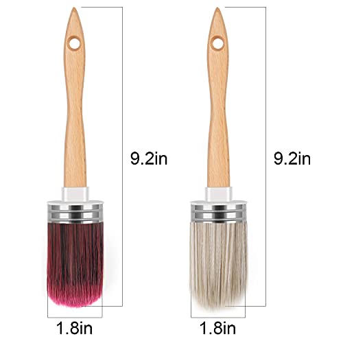 Professional Chalk and Milk Painting and Wax Brush for Furniture,DIY