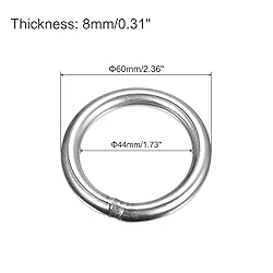 uxcell 304 Stainless Steel O Ring, 1pcs