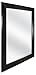 MCS 24x36 Inch Wedge Rectangular Mirror, 30x42 Inch Overall Size, Black