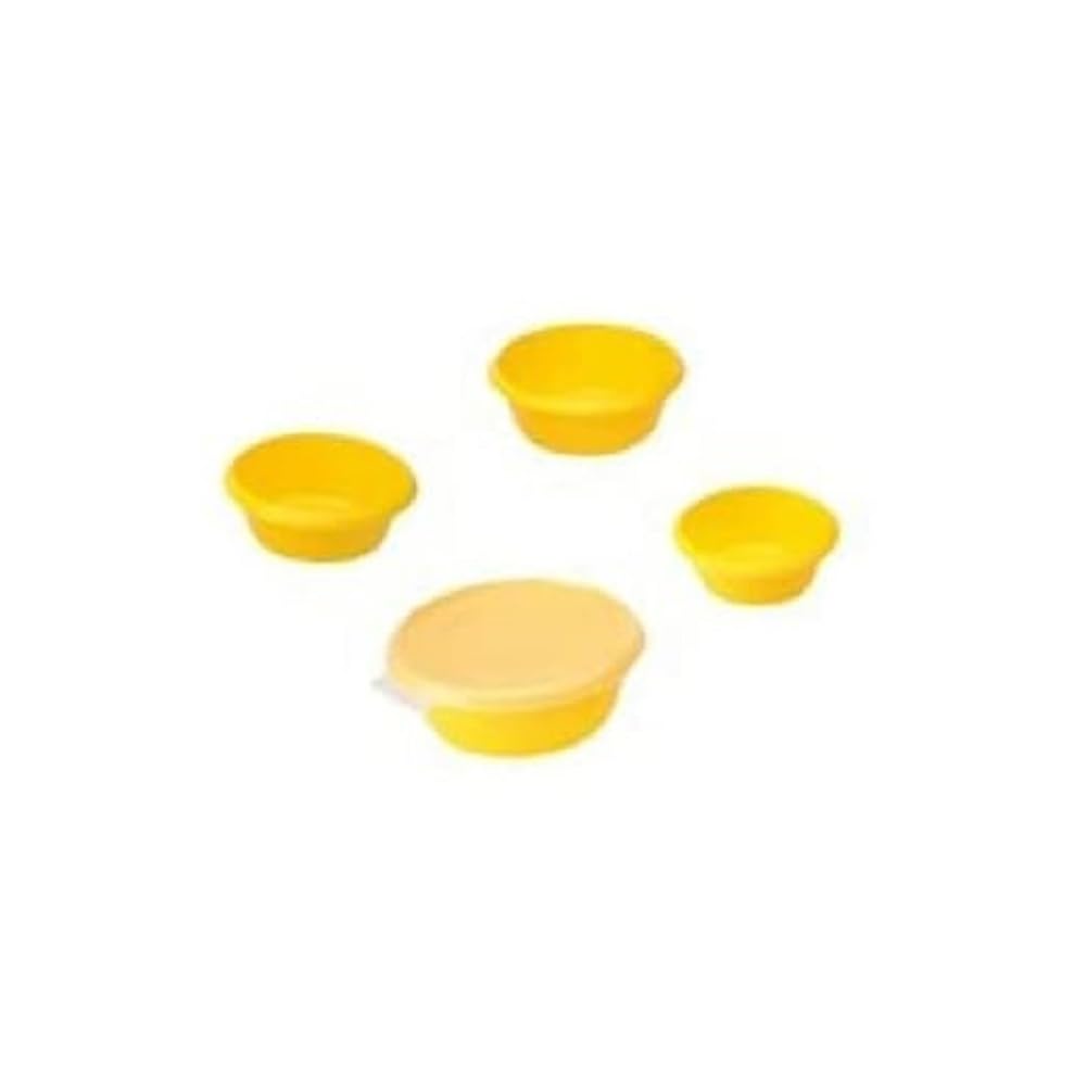 Neolab 8 1207 Laboratory Bowls with Lids, Set of 4, Purple/Lime, 24 mm Diameter 36 mm (Pack of 4)