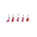 Chialstar Lip Gloss Stick Makeup Waterproof Velvet Matte 5 Full Color Lipstick and Chialstar Storage Bag (5pcs) by Chialstar